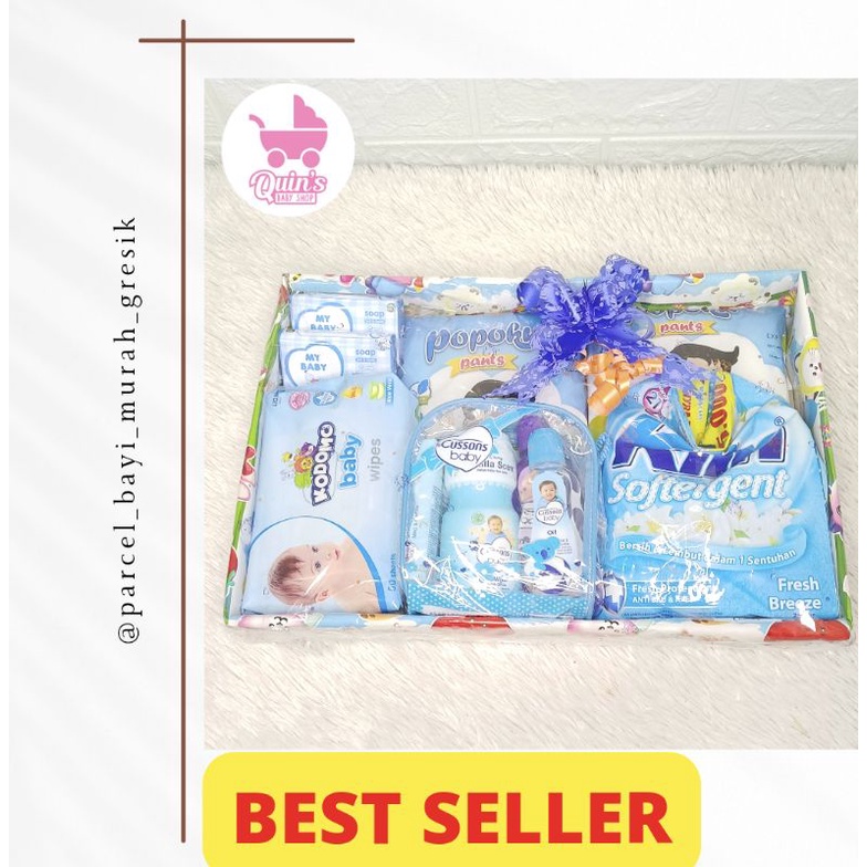 Parcel Bayi Box Paket K/Kado Bayi Anak Cowok/Kado Bayi Laki laki/Kado Lahiran/Gift Baby/Parcel Bayi 