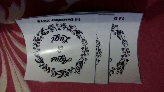 Kotak Cincin Kawin Kayu Akrilik (bantalan Burlap) / Wooden Acrylic Wedding Ring Box