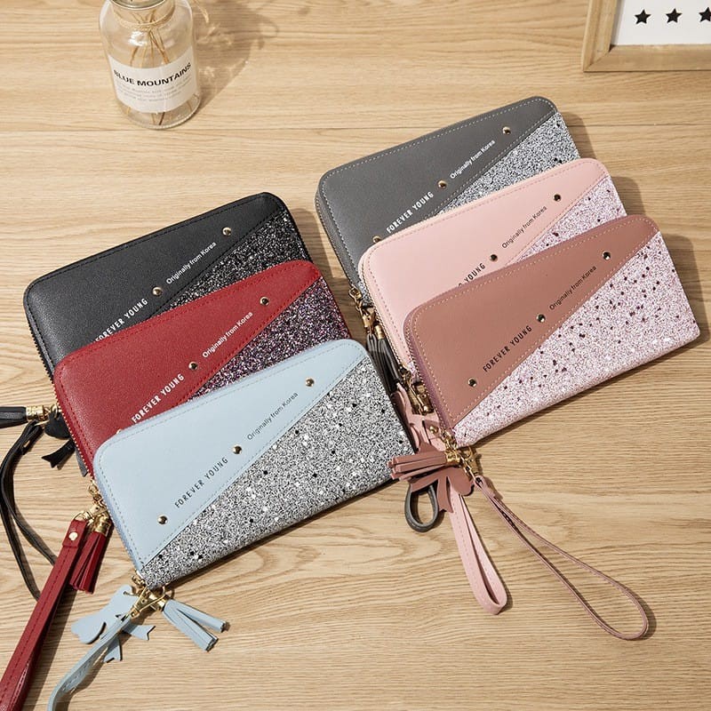 ( Fy ) COD Dompet Wanita import murah Dompet Wanita Panjang Dompet Import Real Pict Dompet Cantik