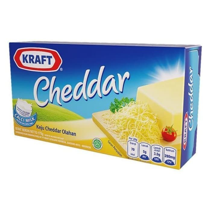 

Keju Kraft Cheddar 165 gr