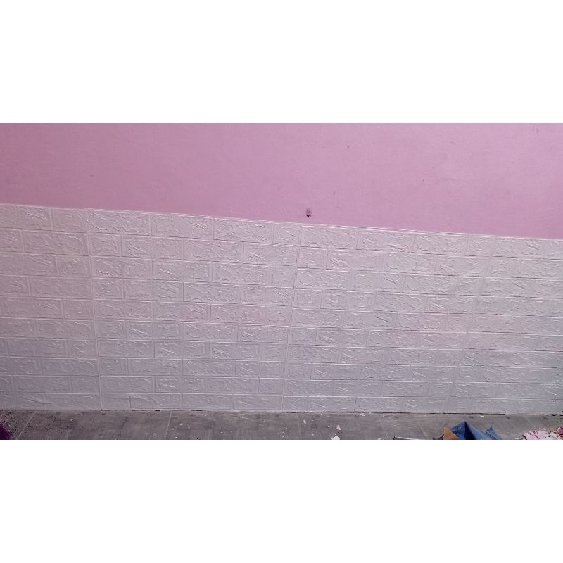 Wallpaper Dinding Foam 3D / Motif Batu Bata 70cm X 77cm. Wallpaper murah pontianak