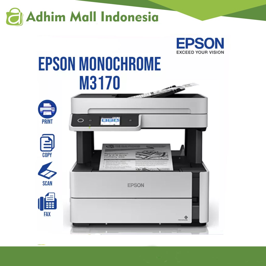 Epson Printer M3170 Inkjet Monochrome All In One Ink Tank