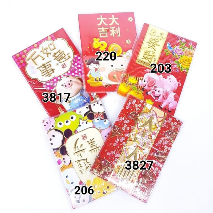 

MBI Angpao Imlek Merah Berkarakter Isi 6pcs 12cm