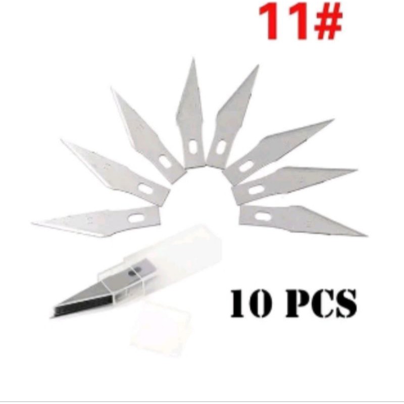 MATA PISAU IC 10 IN 1 REFILL PEN  HOBBY ART KANIFE STENCIL MATA PISAU UKIR