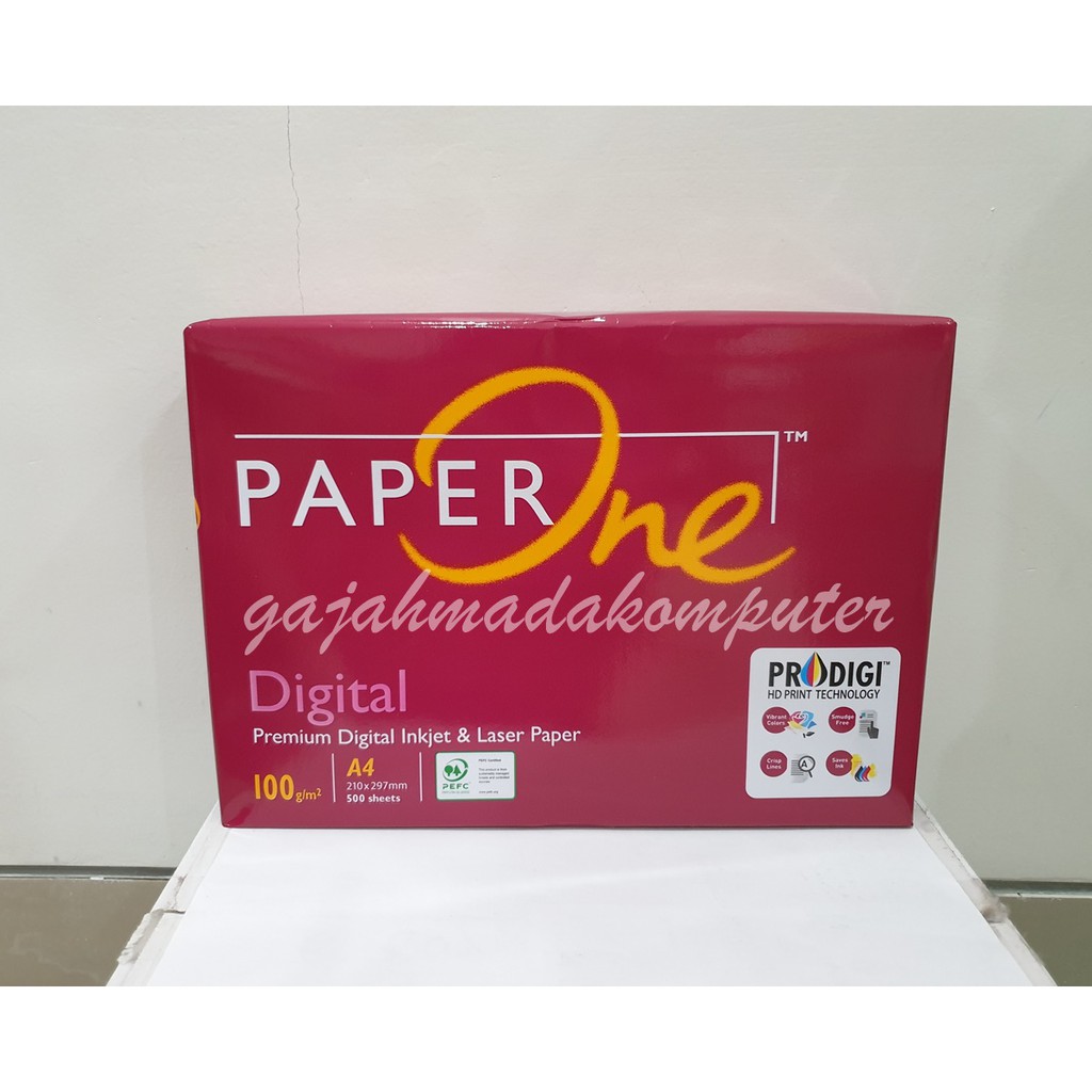 

Kertas HVS A4 isi 500 lbr 100 gr 100 gsm 100gsm 100gram PAPER ONE