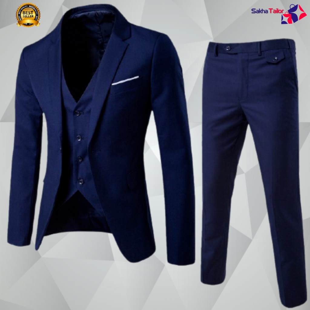 FUNNY Setelan Jas Pria - Stelan Jas Pria, Setelan Jas, Setelan Blazer, Jas Pria - Slim Fit, Formal,