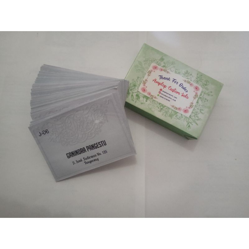 

amplop juwara J-06 seri2 isi 50lembar(cetaknama)