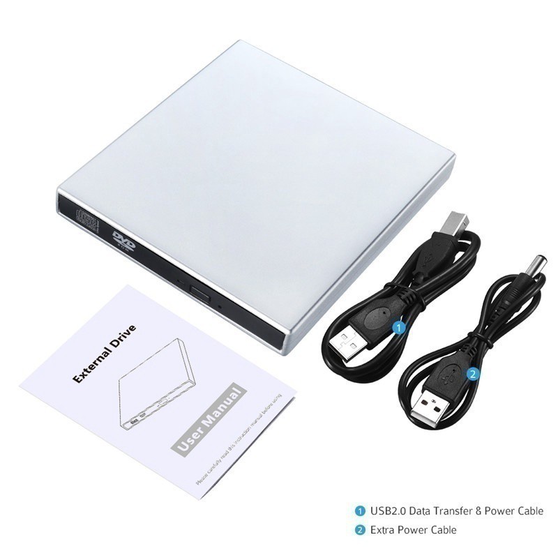 Komputer eksternal DVD drive optik desktop notebook universal USB mobile optical drive membaca disk membakar CD-RW