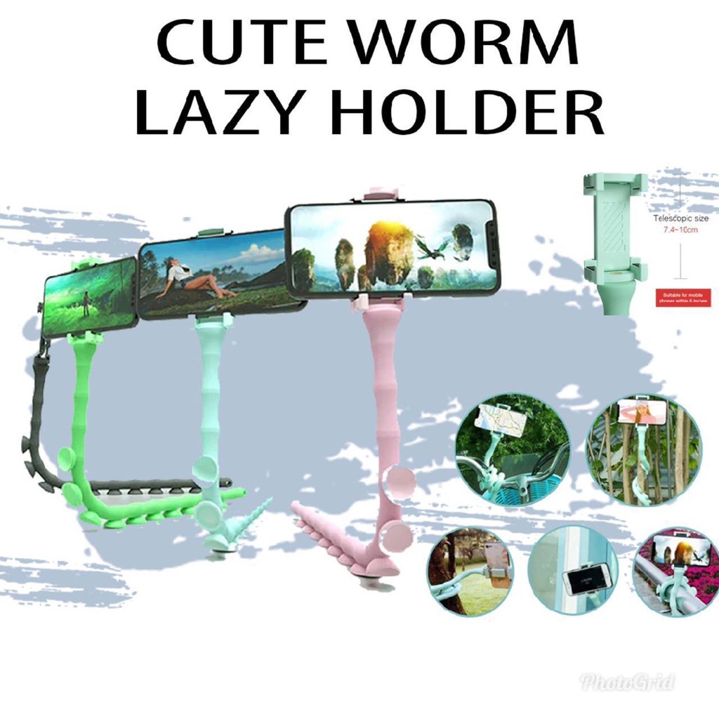 Cute Worm Lazy Holder / Laypod Gurita