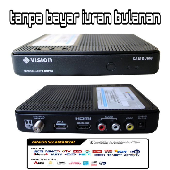 Jual Reciever Decoder Samsung HD Indovision - MNC Vision Tv Berlangganan terbaik