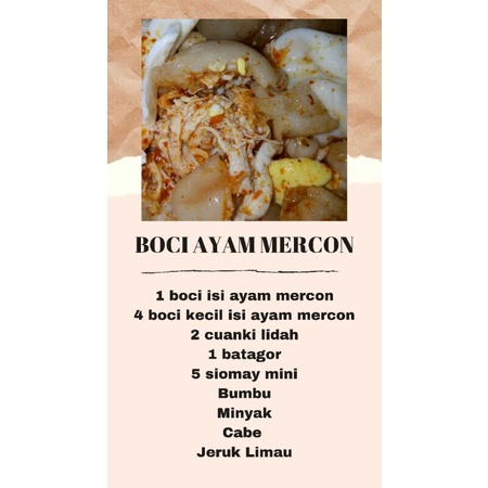 

Boci Ayam Mercon