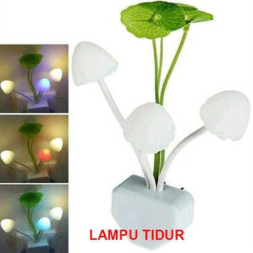 Lampu Tidur Led - Lampu Tidur Jamur Mini Sensor Unik