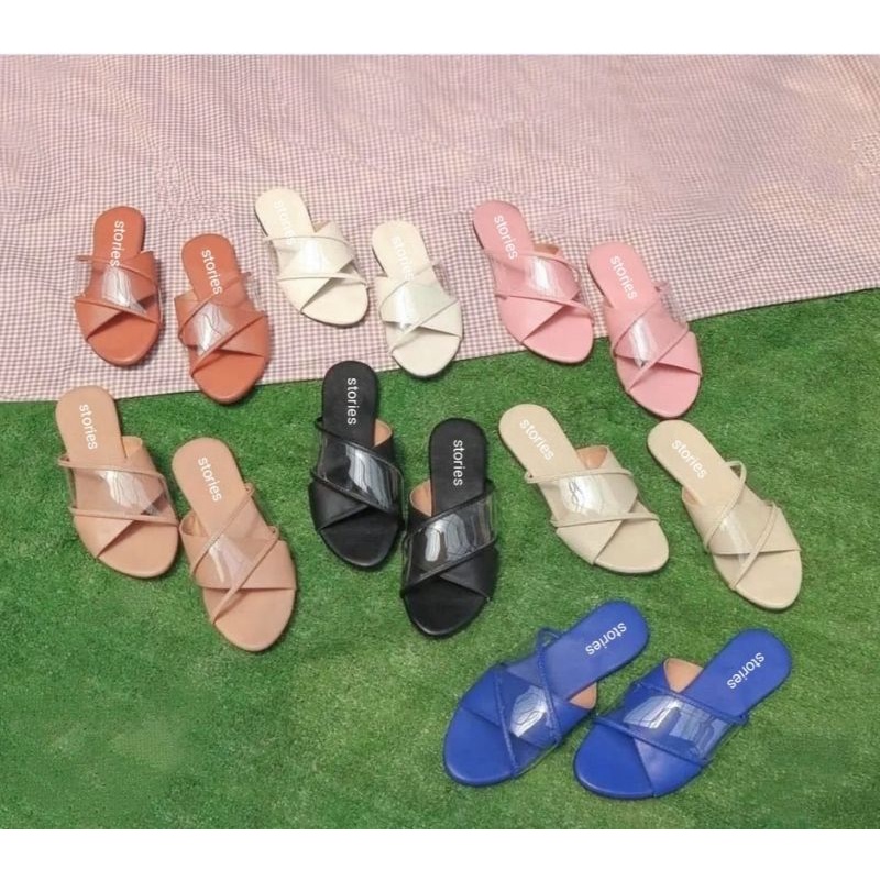 Sandal Flat Wanita Silang Mika DS01