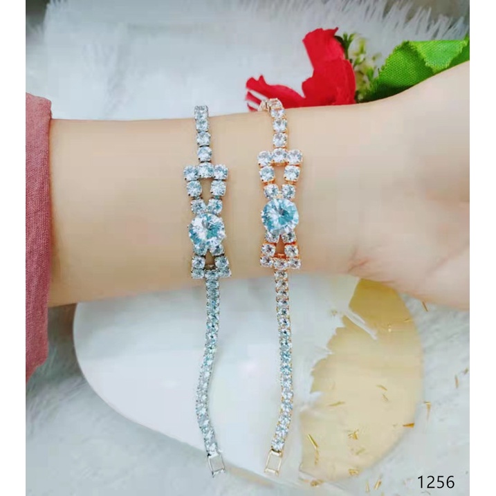 Gelang Xuping Mata Full Lapis Emas Perhiasan Fashion 1256