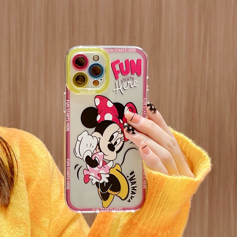 Soft Case Silikon Motif Kartun Menari Untuk IPhone 12 13 11 Pro Max X Xs Max Xr Twmq