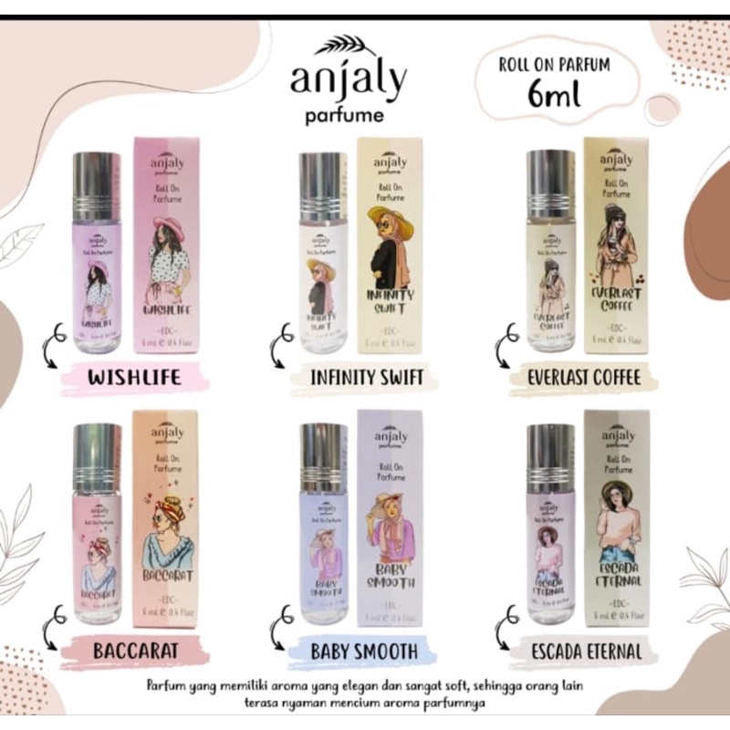 Parfume Anjaly Roll On 6ml Original Bpom