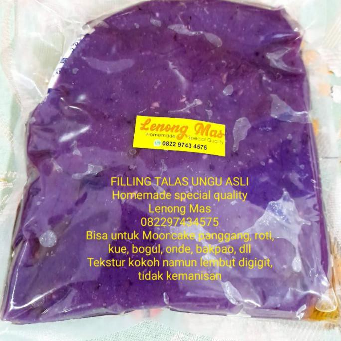 

Discount Isian Filling Pure Talas Asli Purple Yam Filling 1 kg LENONG MAS - 1 kg