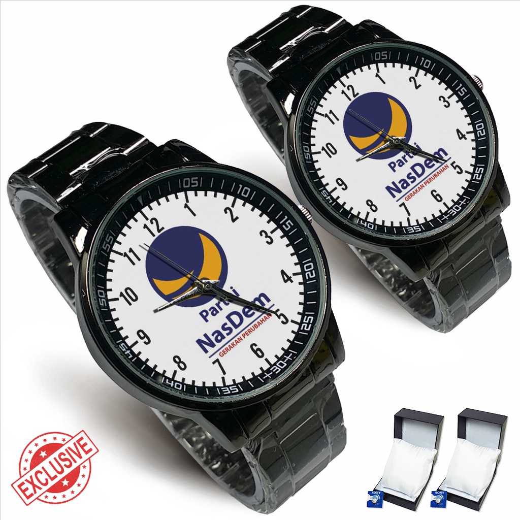 Jam Tangan Rantai Couple PARTAI NASDEM - 03 (Nice)