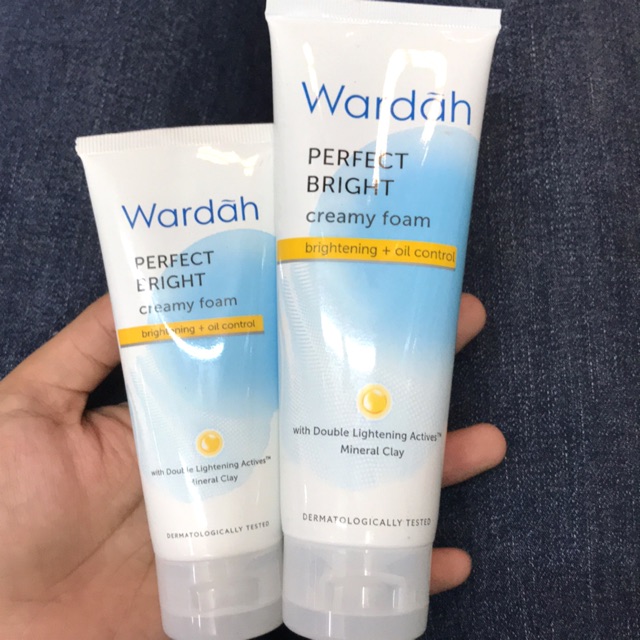 Jual Wardah Perfect Bright Creamy Foam Brightening + Oil Control