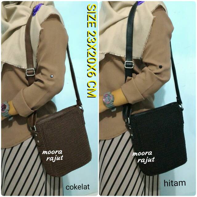 Tas rajut nilon SELEMPANG PRIA DAN WANITA