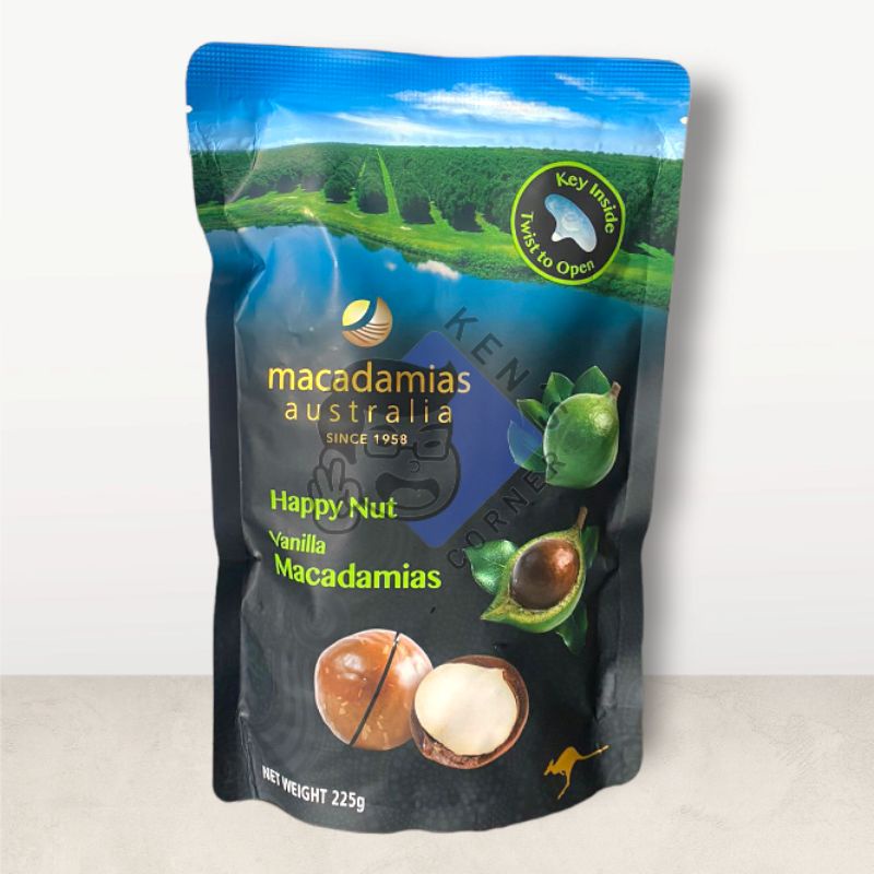 

Happy Nut Macadamia 225 Gram / Kacang Macadamia / Coklat Kacang Macadamia