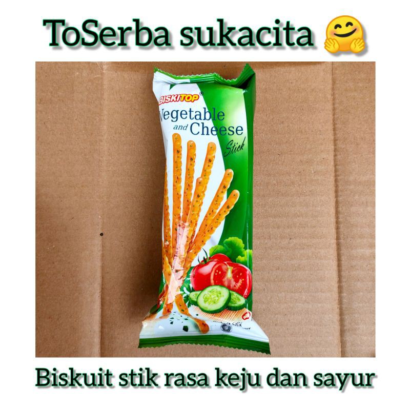 

BISKITOP .. Biskuit stik rasa keju dan sayur