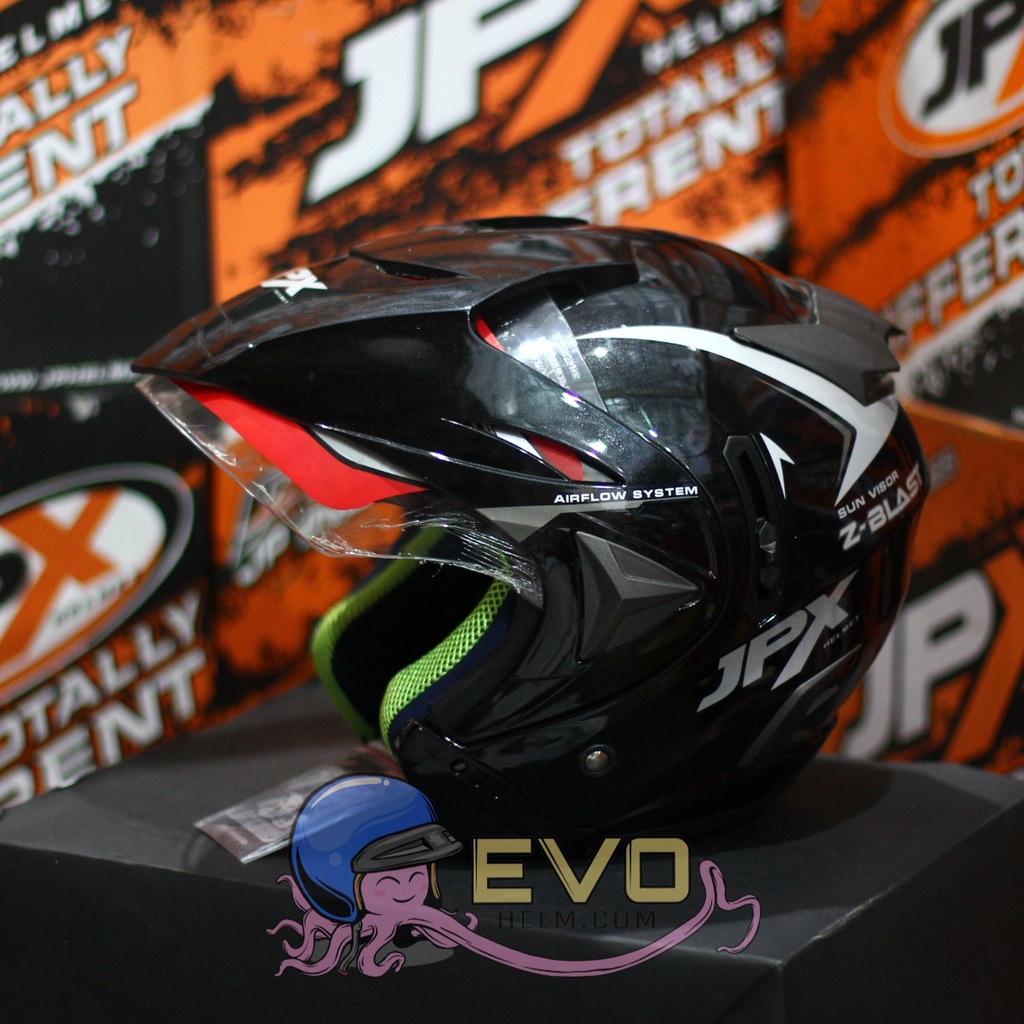 HELM JPX HALFFACE_JPX Z-BLAST  ORIGINAL HELM JPX ZBLAST SUPERMOTO JP HALFFACE - ONGKIR 2KG