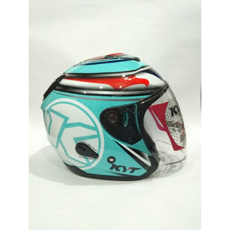 helm kyt kyoto aquamarine sni dot murah