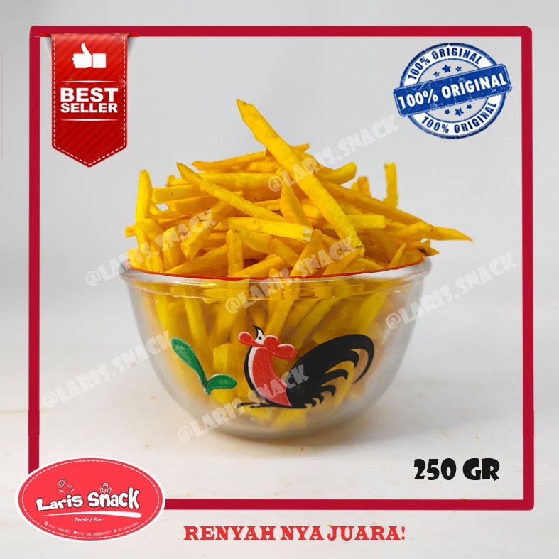 

Stik Talas Kuning Original Cap Intan Gurih Renyah Snack Kiloan 250gr