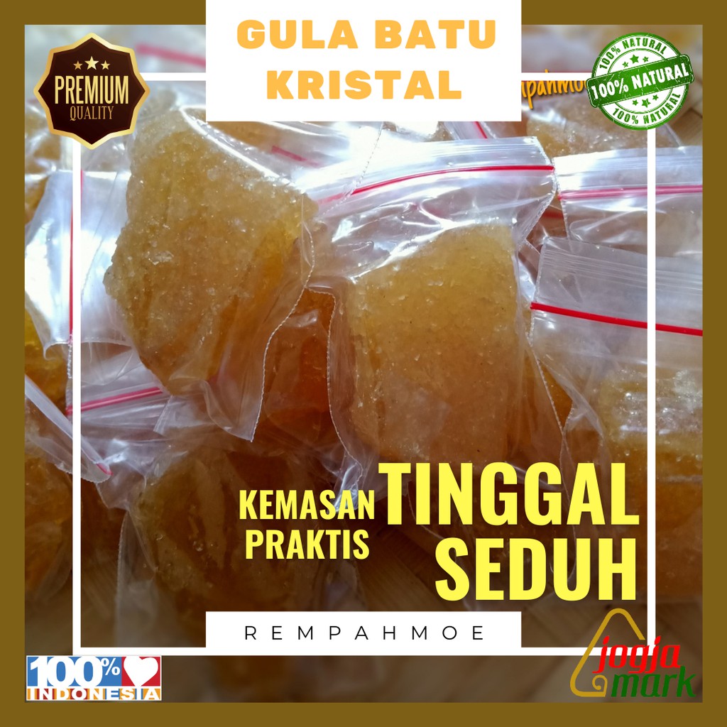 

Gula Batu Kristal Kuning Kemasan Praktis Tinggal Seduh