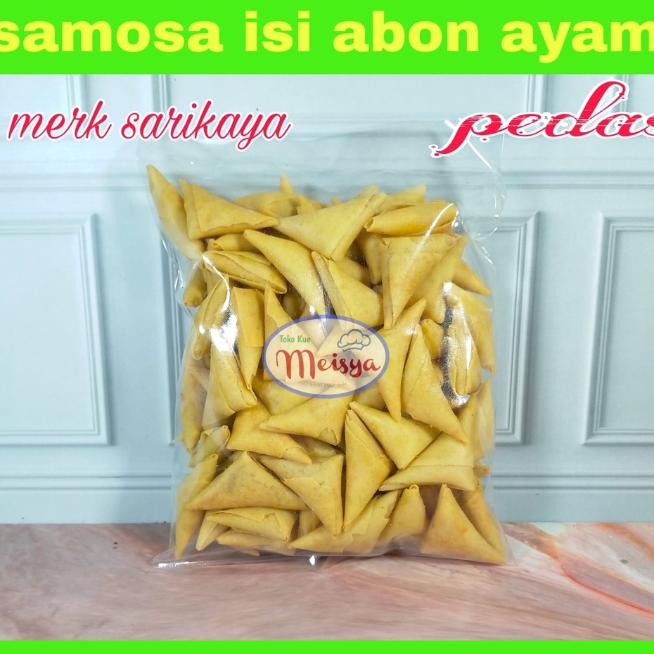 

Samosa Abon Ayam 1 kg Murah Terlaris Enak Renyah Kiloan