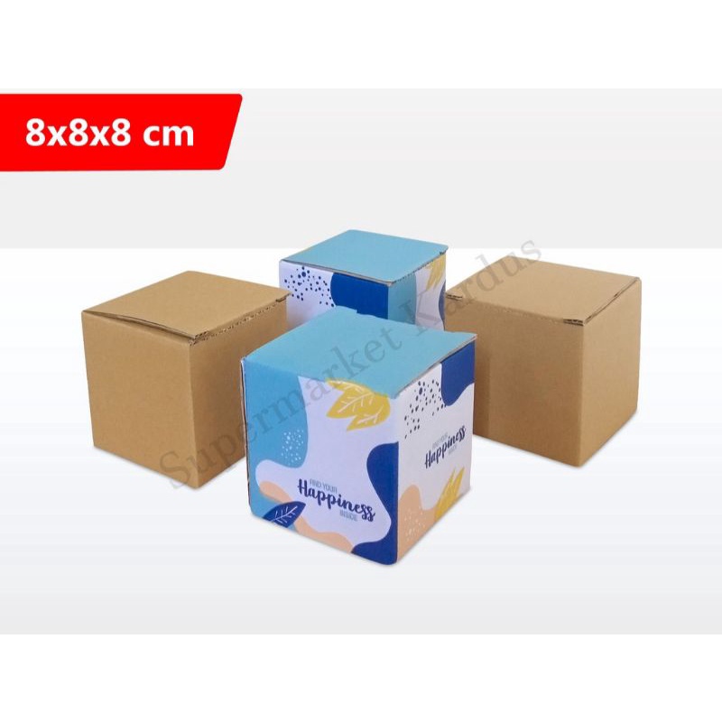 

Dus Serbaguna 8x8x8cm Kotak Kardus hampers idul fitri souvenirs happy birthday