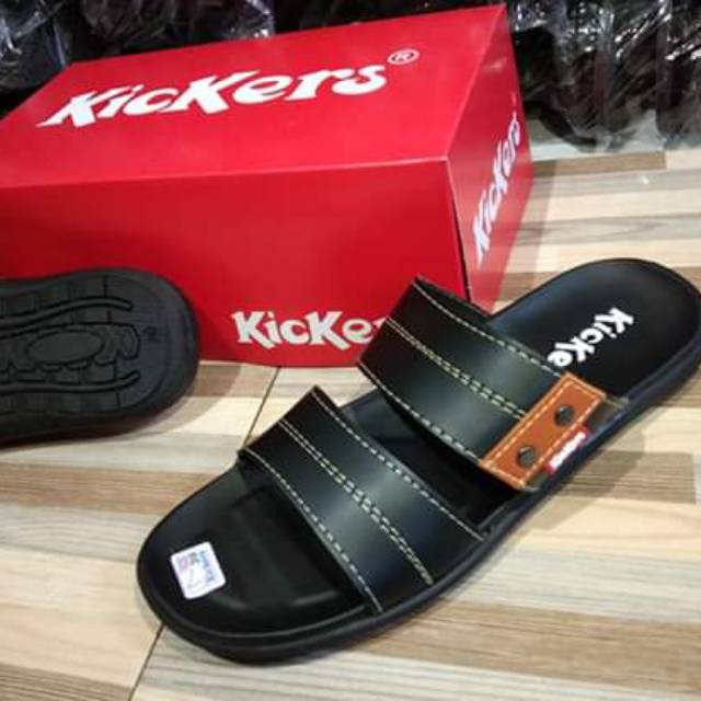 [ Promo 8.8 Pesta Diskon] sandal Selop  pria hitam kickres dewasa