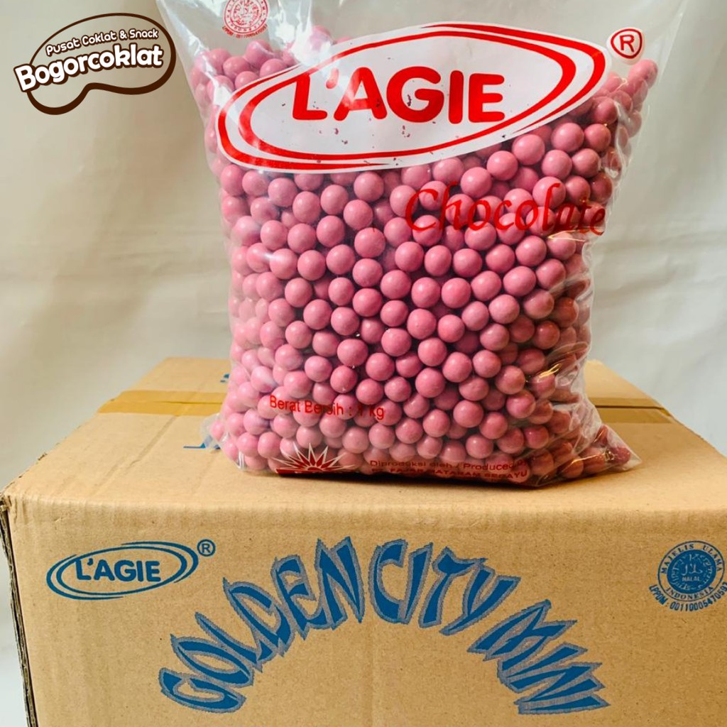 

Coklat Lagie Miniball Pink Kartonan isi 6kg