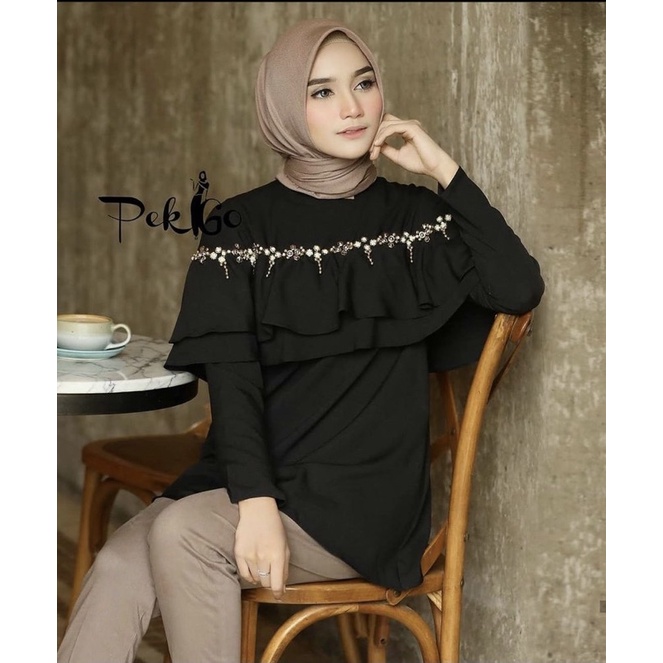 Pekgo Apparel - New Sabrina Blouse Black