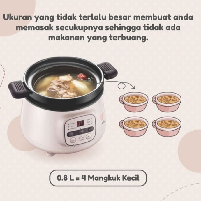 Emily Slow Cooker / Bear Slow Cooker / Mpasi Bayi