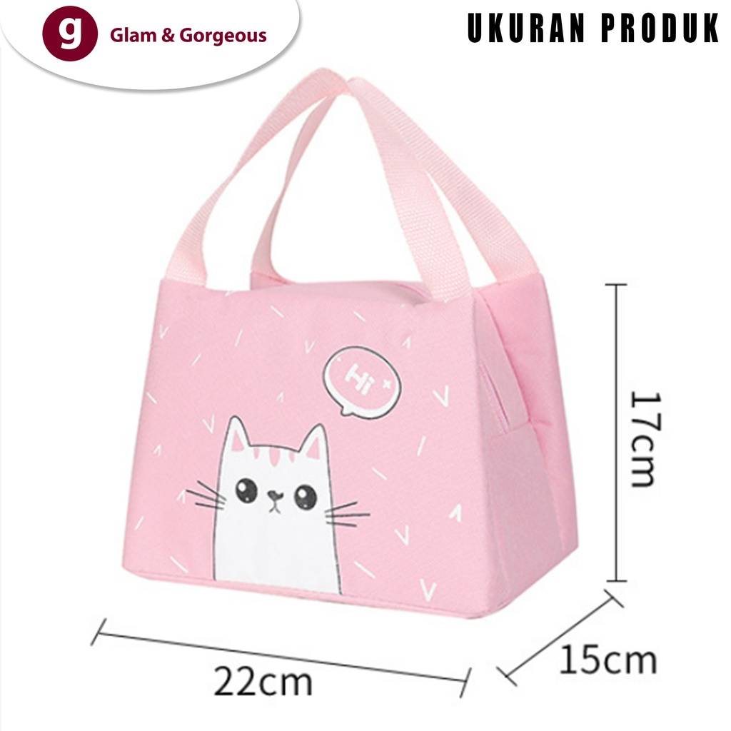 Tas Makan Lunch Box Kotak Makanan Anak Tahan Panas Praktis Motif TM020