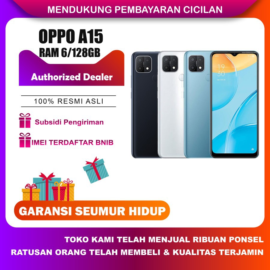 OPPO A15 RAM 3/32GB GARANSI RESMI OPPO INDONESIA TERMURAH