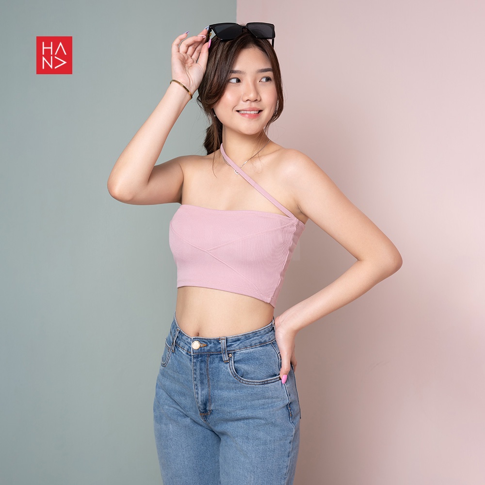 HanaFashion JKT - Suzy Cross Crop Top Rajut Wanita - CT224