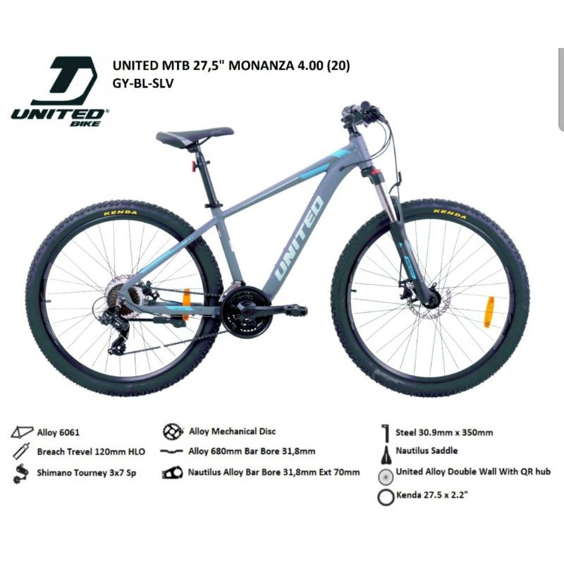 MTB 27,5 UNITED MONANZA 4.0