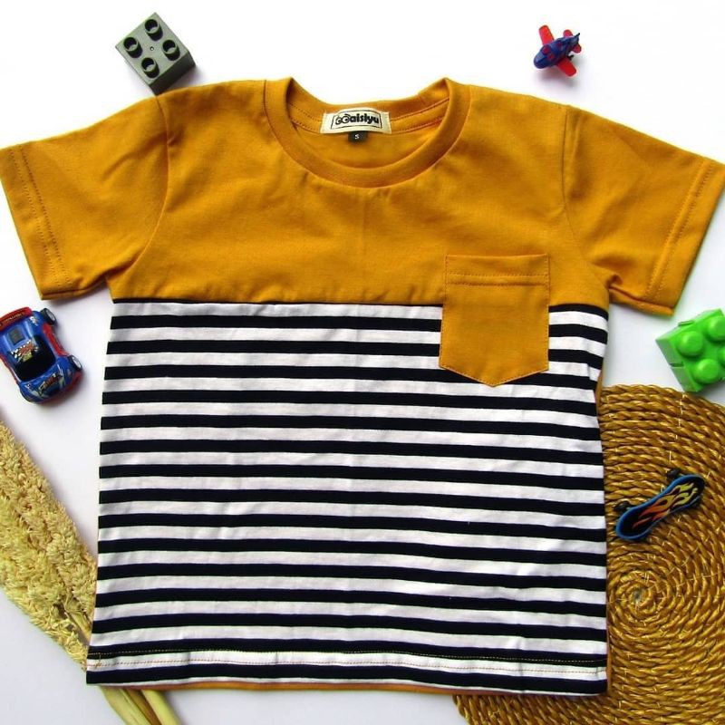 KAOS ANAK KOMBINASI GARIS-GARIS 1-12th