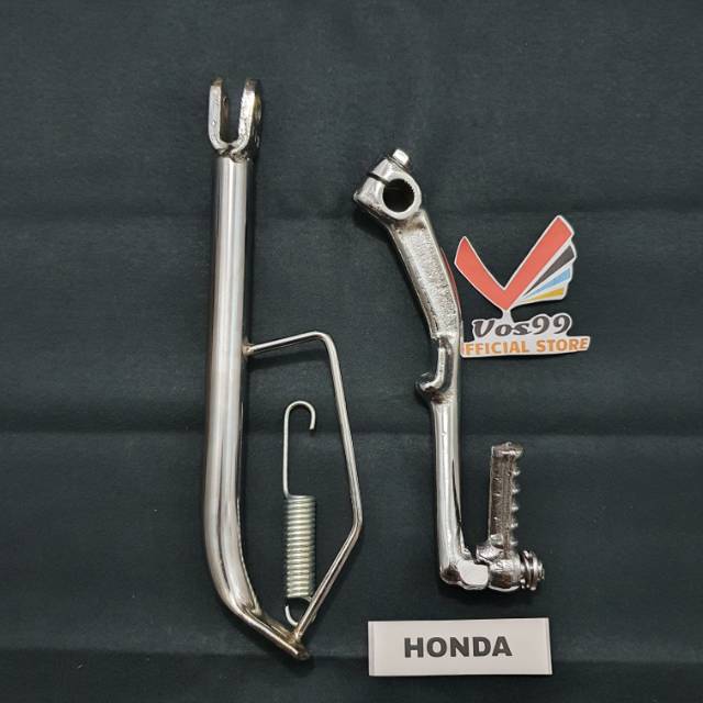 PAKET Standar Samping Crome Ring 14/17 Plus Engkolan Crome Honda Beat Vario Scoopy