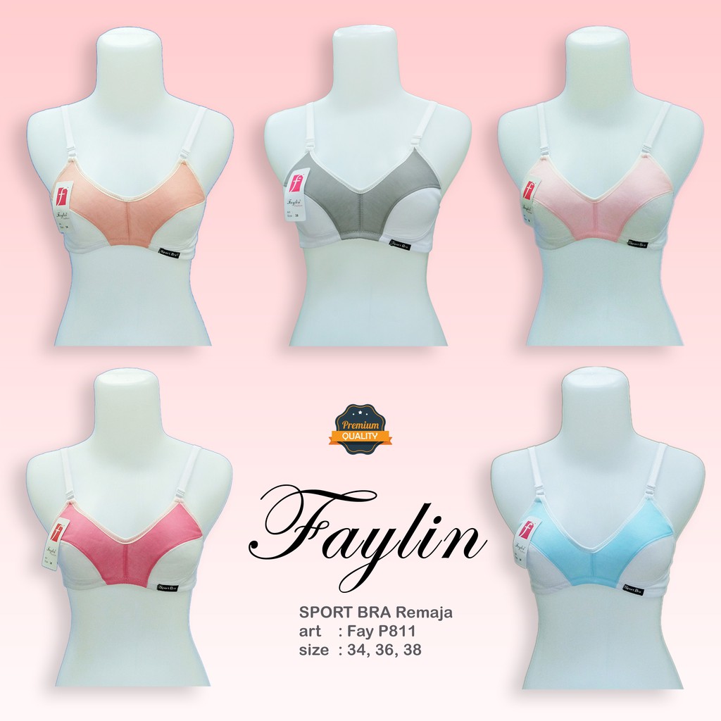 FAYLIN | SPORT BRA Non Busa / BH Sport / BUSA TIPIS TANPA KAWAT/ art Fay P811