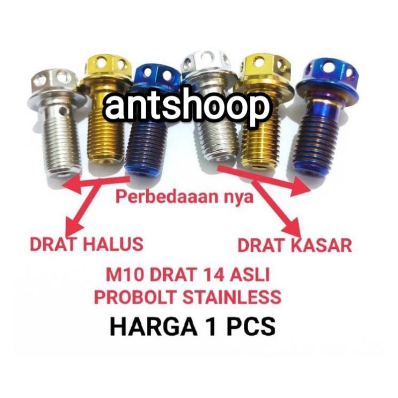 BAUT PROBOLT KALIPER MASTER REM DRAT KASAR DAN HALUS HARGA PERBIJI 1BIJI 1PCS GOLD BLUE CROME