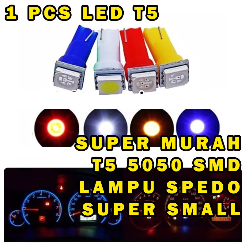 LAMPU LED T5 SPEEDOMETER SPEEDO PANEL DASHBOARD MOBIL ...