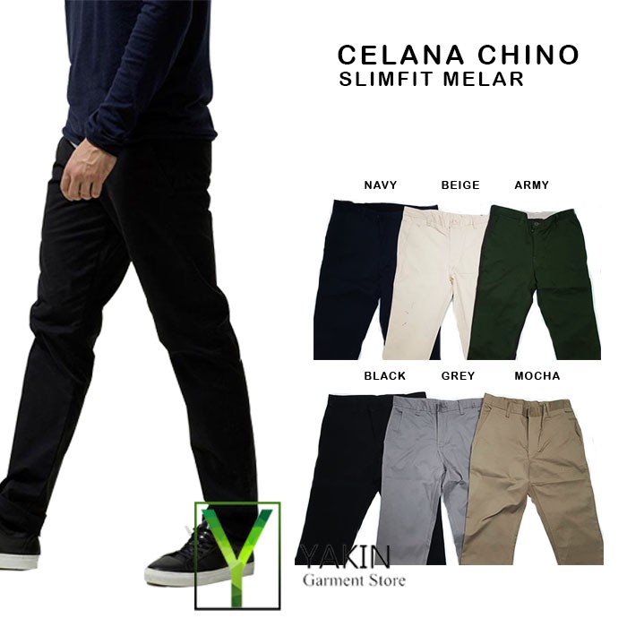  Celana  Panjang Chino  Import  Katun Premium Adem Lembut 