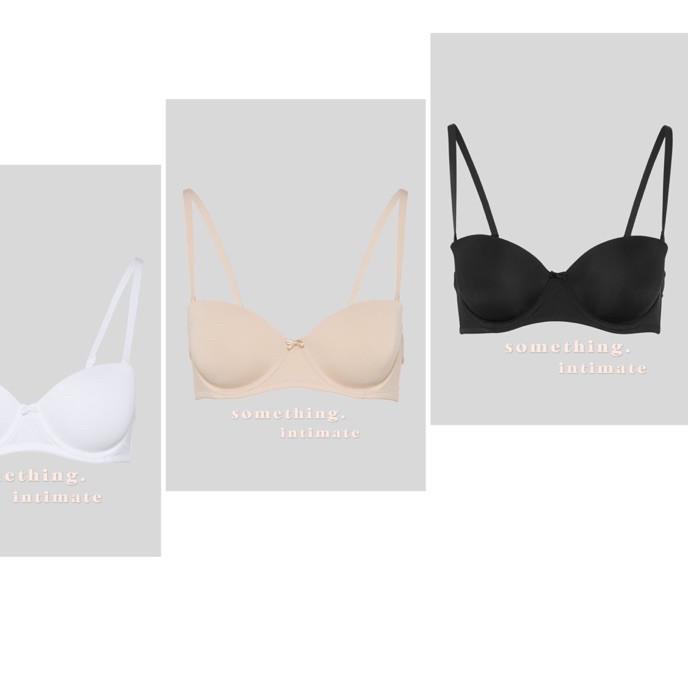 ➫ C&A Strapless Balconette Bra (free straps) Branded Sale Sisa Export Bh Kemben Bandeau Import Nude 
