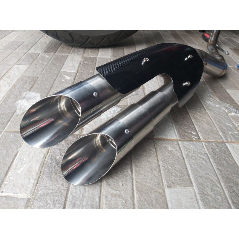 Knalpot Double Muffler Full System CBR250RR