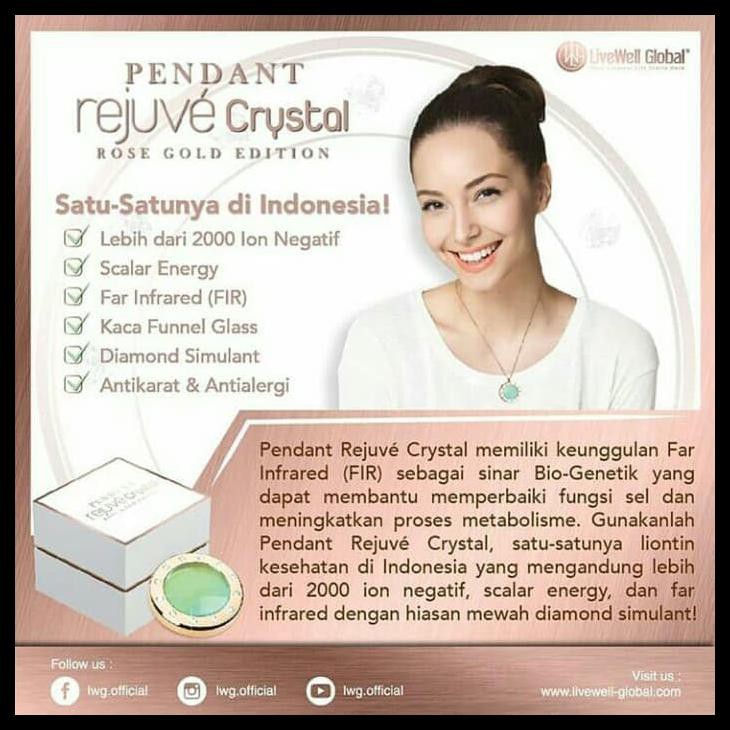 Pendant Rejuve Crystal Lwg
