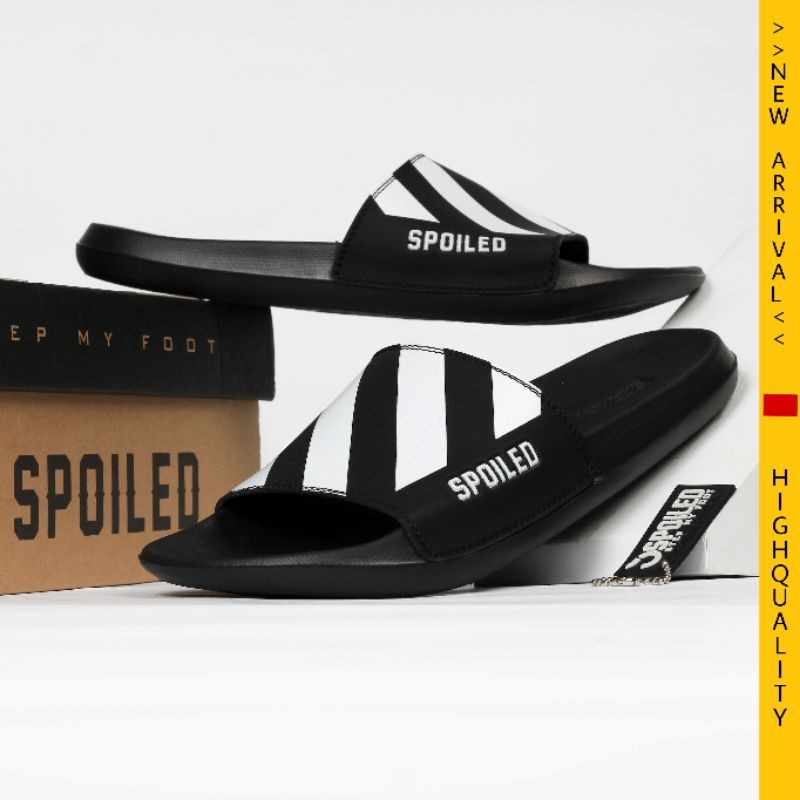 SPOILED✓ SANDAL DISTRO - SANSAL SLIDE - SANSAL PRIA BERKUALITAS SLK